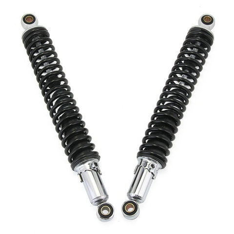 Amortiguador para moto, suspensión trasera, ATV, Quad Black D30, 1 par, 400mm, 15,75