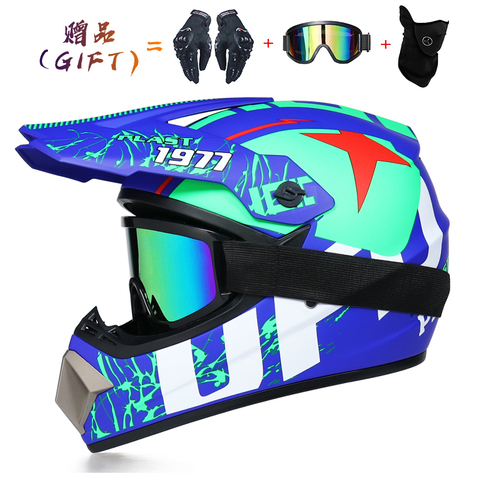 Seguridad de motocross casco motocross bicicleta cuesta abajo capacete ATV Cruz casco niño casco de la motocicleta ► Foto 1/6