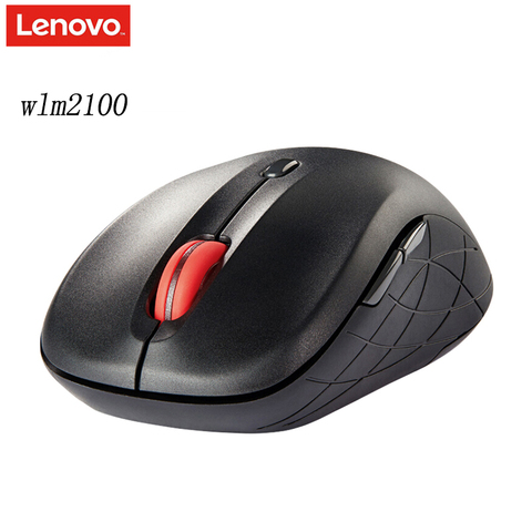 LENOVO-ratón inalámbrico Thinklife WLM200, Mouse inalámbrico con conexión USB, 2,4 GHz, para ordenador de escritorio, 1500dpi, silencioso ► Foto 1/6