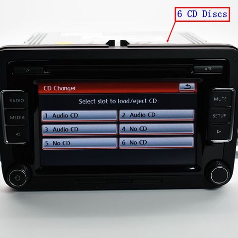 Original de Radio RCD510 CD USB AUX VCR cámara de visión trasera para Golf 5 6 MK5 MK6 CC Passat Tiguan 3AD035190A 56D035190A ► Foto 1/6