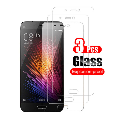 Protector de pantalla de vidrio templado para Xiaomi Mi 5 5S, Protector de pantalla de vidrio templado para Xiaomi Mi5 Mi 5S Plus, película de teléfono 2.5D 9H, 3 uds. ► Foto 1/6