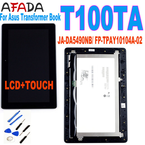 Para Asus libro de transformador T100 T100TA-C1-GR T100T 5490NB pantalla LCD de montaje de digitalizador con pantalla táctil con marco FP-TPAY10104A-02 ► Foto 1/6