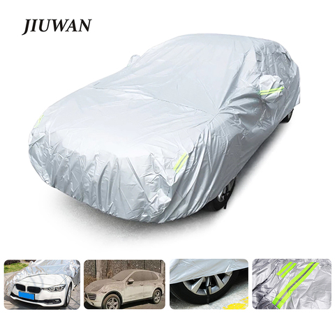 Funda Universal para coche talla S/M/L/XL/XXL cubierta completa para interior al aire libre sol UV cubierta protectora resistente al polvo de nieve para Sedan ► Foto 1/6