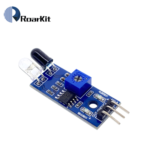 Módulo infrarrojo IR Sensor de evasión de obstáculos para Arduino Robot inteligente de coche 3 cables reflectante fotoeléctrico nuevo ► Foto 1/6