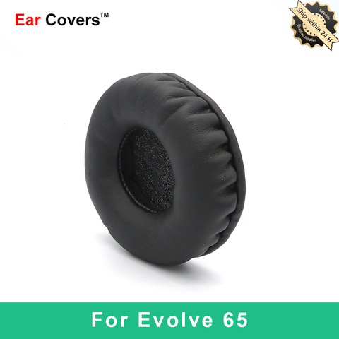 Almohadillas para las orejas de Jabra Evolve 65, repuesto de almohadillas para las orejas, espuma de esponja de cuero PU ► Foto 1/6