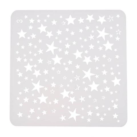 Plantilla para pintura de estrellas estrelladas, plantilla para pintura de pared, álbum de fotos, tarjetas de papel de grabado, manualidades, regalo ► Foto 1/6