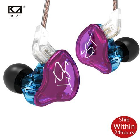 KZ ZST pro X-auriculares intrauditivos híbridos, auriculares HIFI de graves con cancelación de ruido, auriculares coloridos con micrófono y Cable de reemplazo para ZSN Pro ZS3 ► Foto 1/6