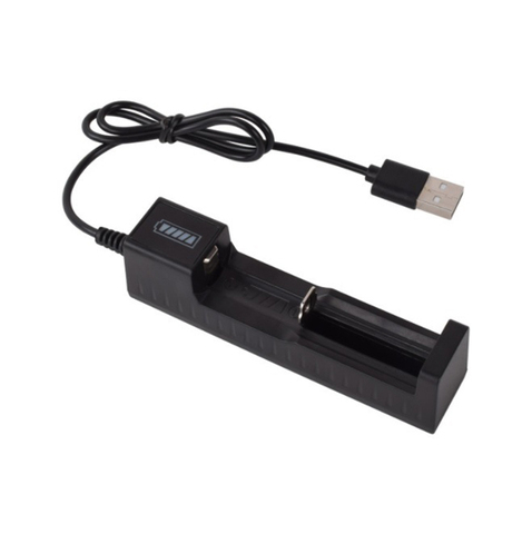 Cargador de batería Universal con 1 ranura, adaptador de cargador USB, cargador inteligente LED para baterías recargables Li-ion 18650 26650 14500 ► Foto 1/5