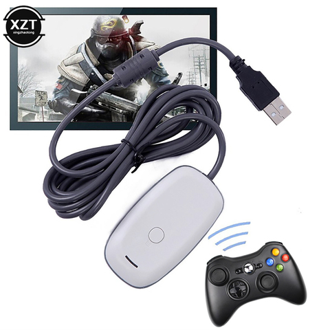 Nueva Wireless Gamepad PC adaptador USB receptor para Microsoft Xbox 360 controlador de consola de juegos PC receptor accesorios de juego ► Foto 1/6