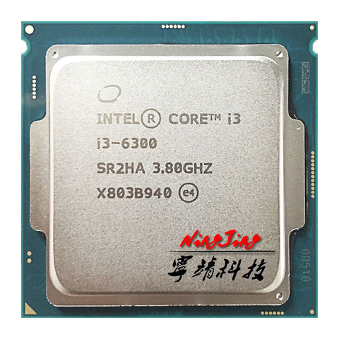 Intel Core i3-6300 i3 6300 Dual Core 3,8 GHz Quad-Hilo de procesador de CPU 4M 51W LGA 1151 ► Foto 1/1