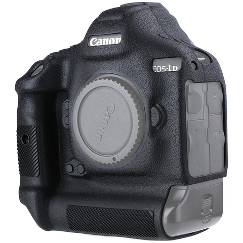 Funda protectora de silicona para cámara Canon 1DX 1DX2 1DXII, cubierta antideslizante con textura de lichi de alta calidad ► Foto 1/6