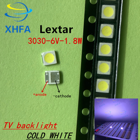 LEXTAR-retroiluminación LED PCT de alta potencia, 1000 W, 1,8, 6V, blanco frío, 150-187LM, PT30W45, V1, aplicación de TV, 3030 PCT, 6V, LEXTAR, 3030 Uds. ► Foto 1/6