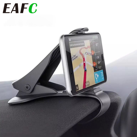 Soporte Universal de teléfono para coche GPS navegación tablero de instrumentos soporte de teléfono para pinza de teléfono móvil sostenedor plegable soporte de montaje ► Foto 1/6