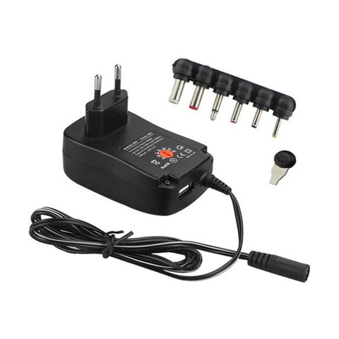 Adaptador de corriente ajustable Universal para tira de luces led, fuente de alimentación de 3V, 4,5 V, 5V, 6V, 7,5 V, 9V, 12V, 2A, 2.5A, CA, CC ► Foto 1/5