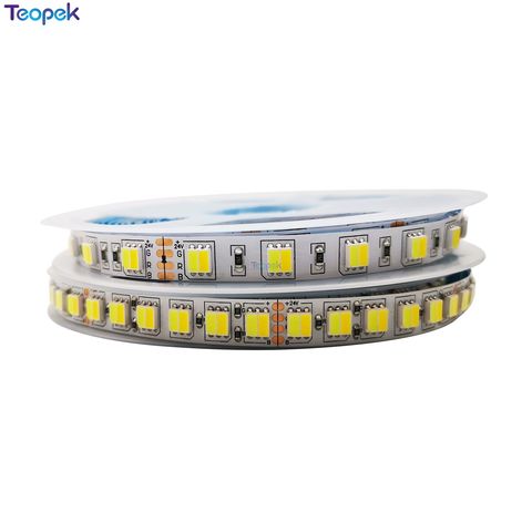 Tira de luces LED CCT 5050/5025, 60 o 120 leds /m, doble blanco cálido y blanco, 2 en 1, Chip, cinta de Led, Color Tem Ajustable DC12v/24V ► Foto 1/6