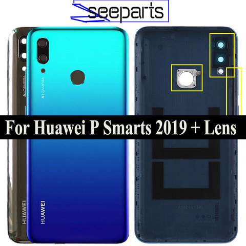 Original Huawei P Smart 2022 POT-LX3 POT-L23 POT-LX1 POT-L21 POT-LX2 batería trasera vivienda puerta de la cubierta caso trasero de piezas de vidrio ► Foto 1/5