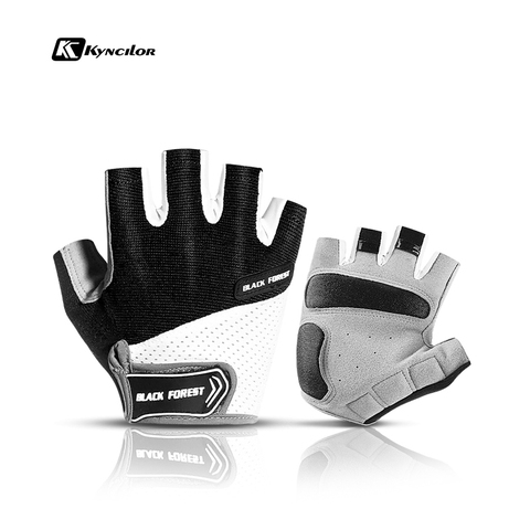 Guantes de ciclismo con almohadilla de GEL a prueba de golpes para hombre y mujer, manoplas de medio dedo para deporte, resistentes, para gimnasio, Fitness, MTB, Verano ► Foto 1/6