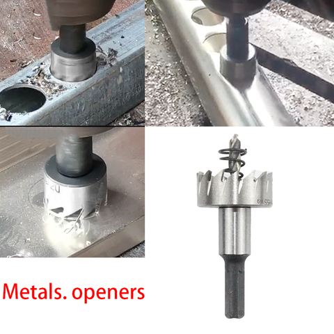 Broca de metal de alta velocidad para carpintería, herramienta eléctrica perforadora de acero inoxidable, 1PC12-60MM ► Foto 1/6