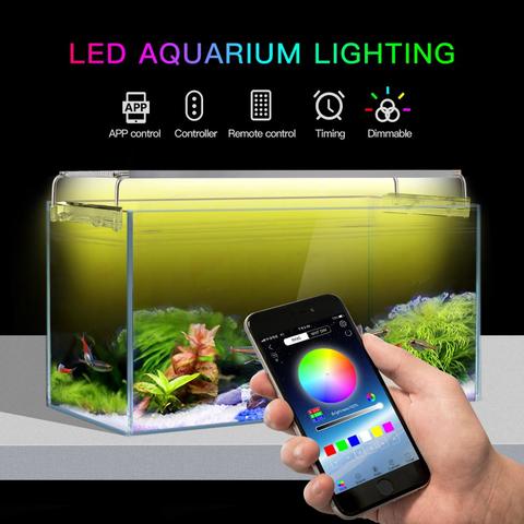 Lámpara con temporizador automático para acuario, iluminación LED para pecera, temporizador automático, 24 horas/7 días, 30CM, 50CM, 60CM, 70CM, 80CM ► Foto 1/6