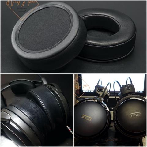 Cuero de piel de oveja de memoria Almohadillas para oreja de espuma para Audio Technica ATH-A700 ATH-A900 ATH-A900X auriculares ► Foto 1/6