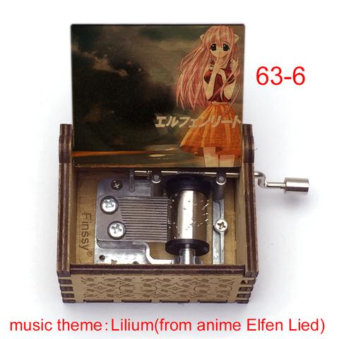 Anime creativo Color de dibujos animados Elfen Lied Lucy música tema Lilium 18-nota Musical madera caja de juguetes regalo para niños niñas amigos ► Foto 1/6