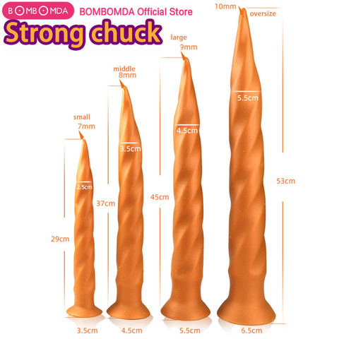 XXL Super largo Dildo enorme de silicona mucho Anal consolador tapón Anal erótico, sexo, adultos juguetes para los hombres y las mujeres el ano dilatador Anal enchufe expansor ► Foto 1/6