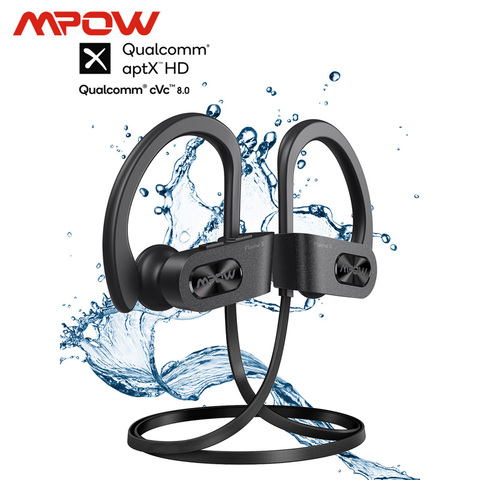 Mpow Flame S-auriculares de deporte, por Bluetooth 5,0, a prueba de sudor, Aptx-Sonido HD, CVC 8,0, cancelación de ruido, reproducción de 12h con micrófono ► Foto 1/6