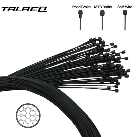 1 PC cubierto de alambre para bicicleta MTB Carretera palanca de cambios bicicleta de freno delantero trasero freno desviador Cable 2100mm 1550mm 1700mm 1100mm ► Foto 1/6