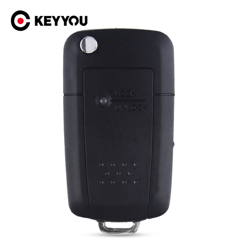 KEYYOU-funda para llave de coche, carcasa de 1 botón en el lateral, plegable, para Hyundai H1, Getz, Accent, Kia Rio, Picanto, Carens ► Foto 1/1