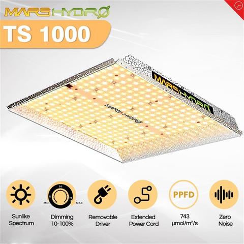 MarsHydro-luz Led regulable TS 1000W de espectro completo, sistema hidropónico de planta de interior con tienda de cultivo y Panel de luces de cultivo ► Foto 1/6