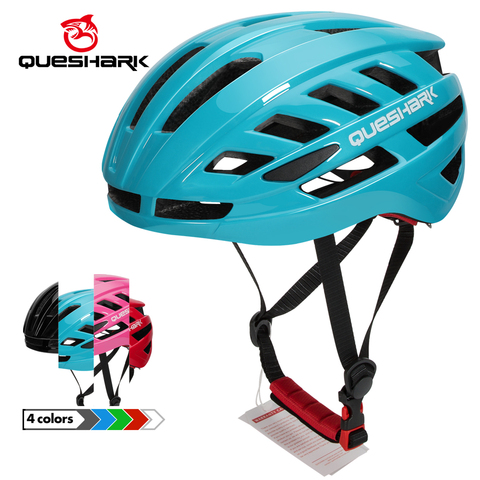 Queshark-casco ultraligero de seguridad en bicicleta, para ciclismo de montaña o carretera, talla grande de 58-64cm ► Foto 1/6