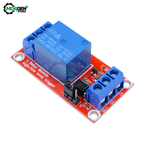 5V DC 9V 12V 24V 1 módulo de canal de relé con optoacoplador Placa de alta y baja activador por flanco módulo de fuente de alimentación para Arduino ► Foto 1/1