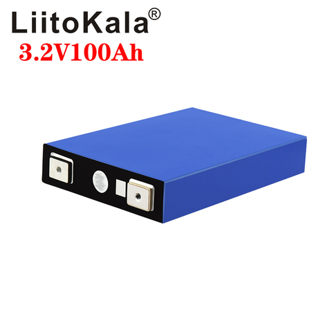 LiitoKala-batería LiFePO4 de 3,2 V y 100Ah, fosha de litio-hierro de 12V, 100000mAh, batería para barco y coche ► Foto 1/6