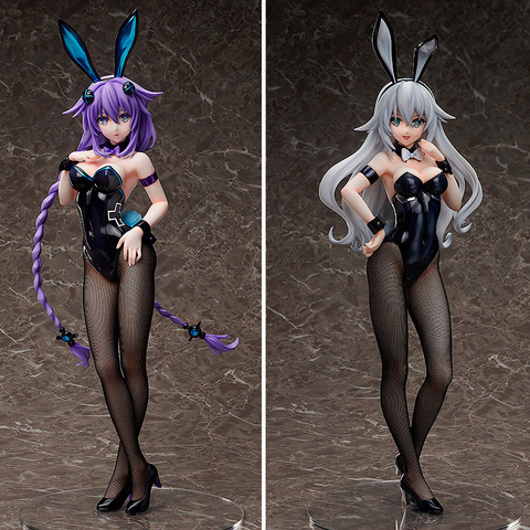 Anime FREEing Hyperdimension Neptunia, corazón morado, corazón negro, chica conejito Ver Sexy Figura de acción de PVC, juguete de modelos coleccionables ► Foto 1/5