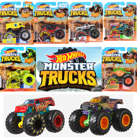 Caliente Original Ruedas de fundición 1:64 monstruo rojo camiones de Metal fácil coche modelo juguetes para niños de las 1:24 niños juguetes para los niños ► Foto 1/6