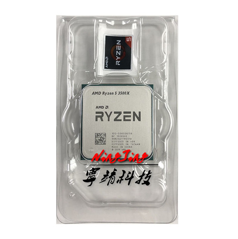 AMD-Microprocesador Ryzen 5 3500X, dispositivo CPU R5 de seis núcleos y seis hilos, 3,6 GHz, 7NM, 65W, L3=32M 100-000000158, enchufe AM4, no incluye ventilador, novedad ► Foto 1/1