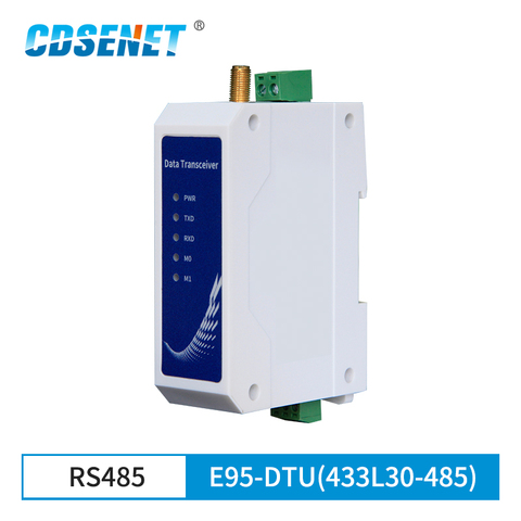 LoRa-Módulo RS485 de 433MHz, medio dúplex, 30dBm, largo alcance, 8km, Modbus, carril Din, relé de transmisión de datos inalámbrico de alto rendimiento, LBT ► Foto 1/1