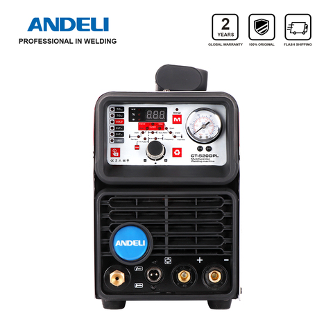 ANDELI-máquina de soldadura TIG con regulador de Gas y separador de aceite, CT-520DPL de corte/frío/TIG/MMA/Pulse 5 en 1, 220V ► Foto 1/6