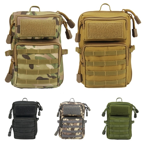 Riñonera táctica EDC para teléfono militar, bolsa de soporte, sistema de senderismo y acampada, mochila de utilidad para deportes al aire libre ► Foto 1/5