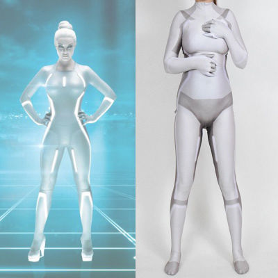 Tron Legacy-Disfraz de superhéroe Zentai, adultos, Mono para niños ► Foto 1/3