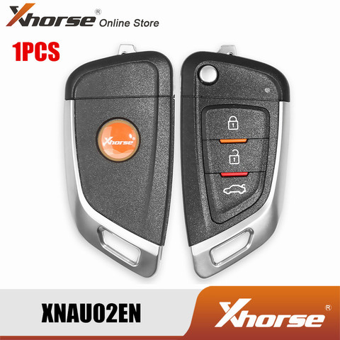 XHORSE-llave de coche xkf02en, mando a distancia Universal con cable, 3 botones, herramienta de llave VVDI, versión en inglés, 1 Uds. ► Foto 1/6