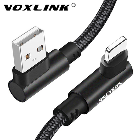 VOXLINK-Cable USB de carga rápida para móvil, Cable de sincronización de datos de 5V, 2.4A, para iphone X, XS, XR, max, 8, 8Plus, 7, 6, 6s, ipad mini ► Foto 1/6