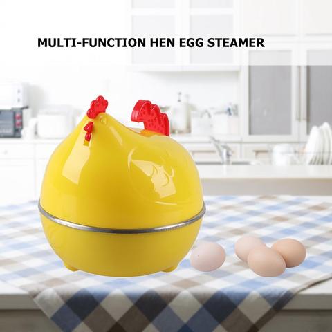 Minihervidor de huevos eléctrico multifuncional para el hogar, forma de gallina, para hervir huevos, UE ► Foto 1/6