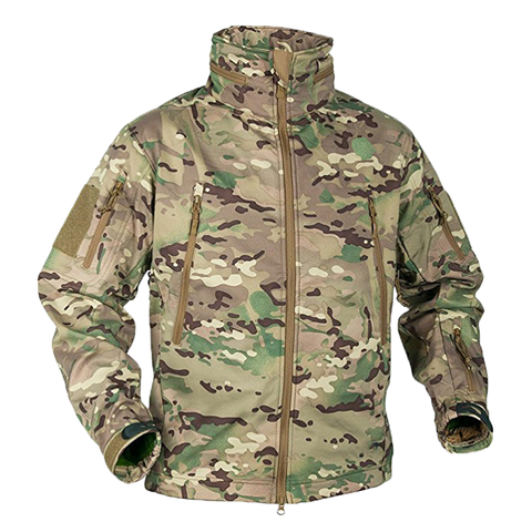 Chaqueta polar militar para hombre, abrigo de camuflaje del ejército, impermeable, con carcasa suave, ropa de Airsoft, cortavientos Multicam, Invierno ► Foto 1/6