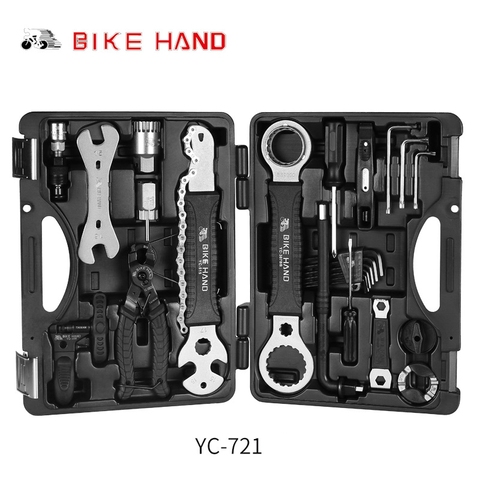 Bicicleta de mano YC-721-CN mantenimiento profesional de herramientas 18 en 1 Combinación traje Reparación de bicicletas Multi-funda funcional ► Foto 1/6