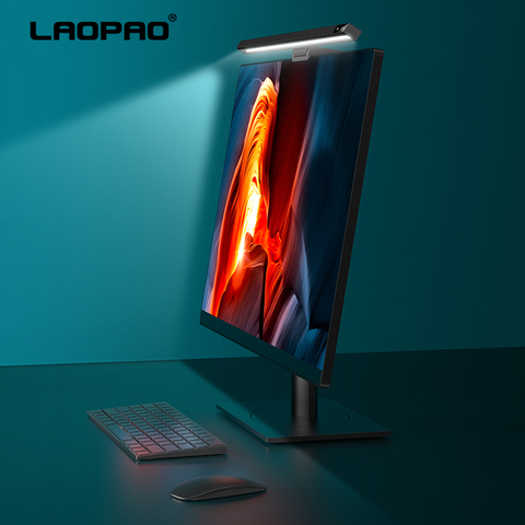 LAOPAO-Lámpara LED de escritorio táctil para el cuidado de los ojos, Monitor de PC, barra de pantalla, luz colgante de lectura, lámpara alimentada por USB ► Foto 1/6