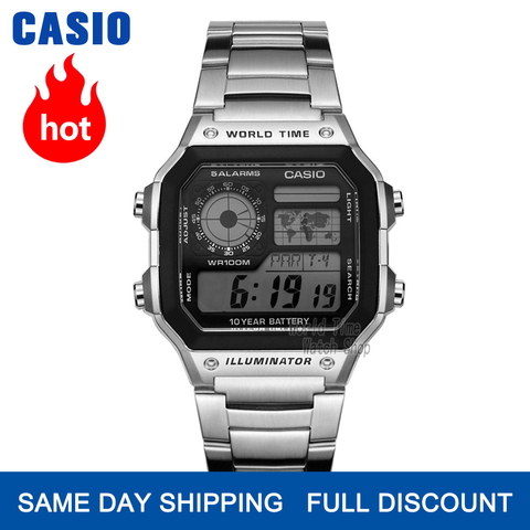 Reloj Casio Reloj de explosión Hombres de la mejor marca LED de lujo militar Reloj digital Reloj deportivo Reloj de cuarzo Reloj impermeable Hombres relogio masculino erkek kol saati montre homme zegarek meski AE-1200W ► Foto 1/5