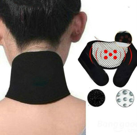 Turmalina terapia magnética cuello Massager de la vértebra Cervical protección calentamiento espontáneo cinturón Massagem de cuerpo ► Foto 1/5