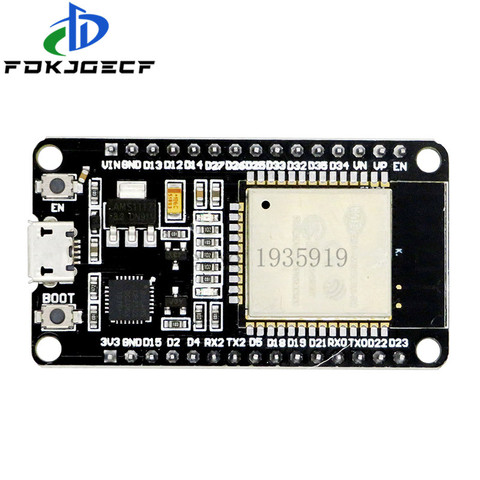 ESP-32S Placa de desarrollo ESP-WROOM-32 ESP32 ESP-32 Bluetooth y WIFI CPU de doble núcleo con bajo consumo de energía MCU ESP-32 ► Foto 1/4