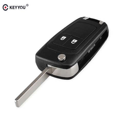 KEYYOU-Funda de mando a distancia para coche, 2 botones, para OPEL, VAUXHALL, Insignia, Astra, Zafira, Chevrolet, Cruze, Buick ► Foto 1/6